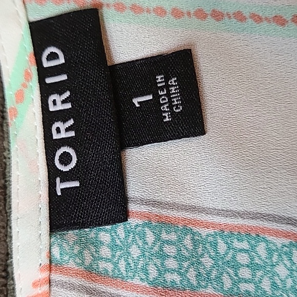 Torrid Mixed Print Blouse - Picture 8 of 12